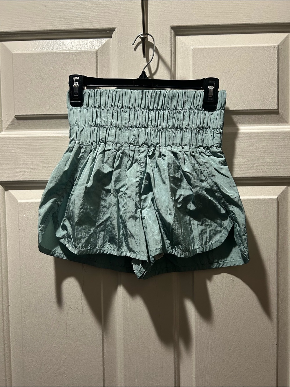 Free People Movement The Way Home Run Shorts in Green Size Small
